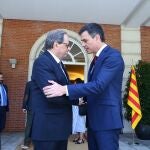 Pedro Sánchez y Quim Torra