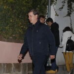 Cayetano Martínez de Irujo en la capilla ardiente de la Infanta Pilar