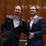 Pablo Iglesias y Alberto Garzón