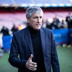 Quique Setién, en su presentación