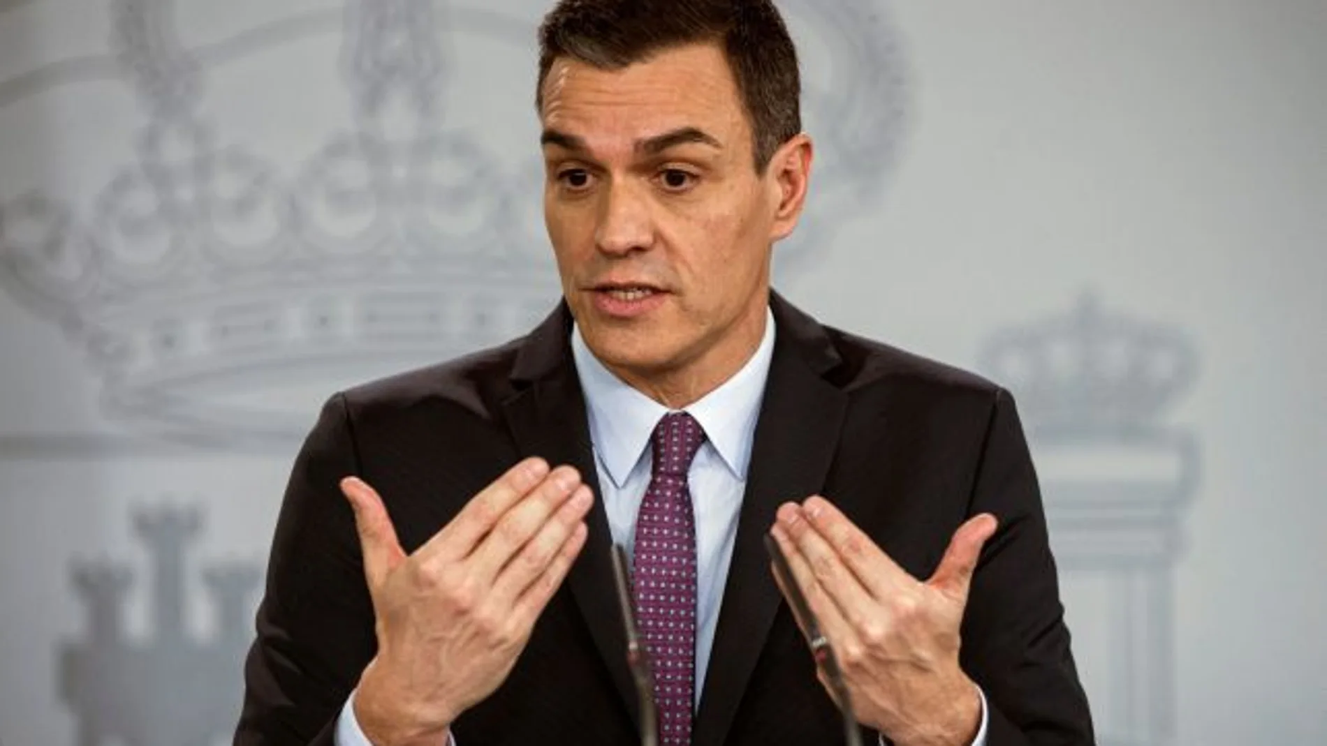 El presidente del Gobierno, Pedro Sánchez, tras la primera reunión del Consejo de Ministros. EFE_643x397