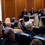 Vista general del juicio celebrado este miércoles 15 de enero de 2020 a los 133 controladores a los que la Fiscalía -que ya ha llegado un acuerdo con más de un centenar de ellos- acusa de abandonar sus funciones durante la huelga de diciembre de 2010, lo que llevó al cierre del espacio aéreo durante cerca de 20 horas.