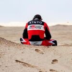 El piloto español Fernando Alonso cuando corrió el Dakar