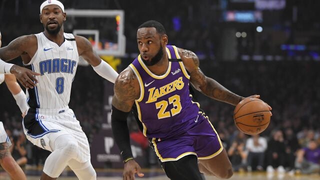 LeBron, en el partido ante los Magic