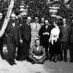 Los poetas del 27 en un homenaje a Mathilde Pomès, en 1931