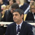 El mayor de los Mossos Josep Lluís Trapero, en una de las sesiones del juicio a la ex cúpula de los Mossos