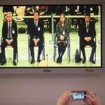 El exsecretario de Interior de la Policía de la Generalitat, Cesar Puig; el exdirector de los Mossos d’Esquadra, Pere Soler; la exintendente de Mossos d’Esquadra, Teresa Laplana; y el exmayor de los Mossos d’Esquadra, Josep Lluís Trapero, durante la primera jornada del juicio en el que se les acusa de rebelión y sedición (en el caso de Laplana), por los hechos ocurridos durante el 1-O, en la Audiencia Nacional, Madrid /España, a 20 de enero de 2020.20 enero 2020, PROCÉS, TRAPERO, 1-O, Mossos, CATALUNYAEduardo Parra / Europa Press20/01/2020