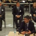 El mayor de los Mossos Josep Lluís Trapero, durante su declaración en el juicio a la ex cúpula de la Policía autonómica por su papel en el "procés"