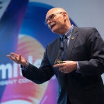 El consejero delegado de la organización de operadores móviles y compañías relacionadas, GSMA (Asociación GSM), Jhon Hoffman presenta el MWC 2020 (Mobile World Congress), que se celebrará del 24 al 27 de febrero en Fira de Barcelona, en Barcelona /Ep