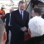 Felipe VI a su llegada a Jerusalén