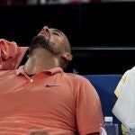 Nadal acabó agotado su partido de tercera ronda ante Khachanov