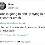 Imagen de un tuit de hace siete años