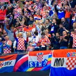 Imagen de la afición croata en Estocolmo