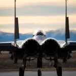 Imagen de archivo de un caza F15 Strike Eagle de la Fuerza Aérea de Estados Unidos