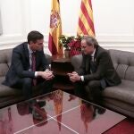 Pedro Sánchez, Presidente del Gobierno, y Joaquim Torra, President de la Generalitat, en Barcelona
