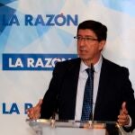 El vicepresidente de la Junta y consejero de Turismo, Regeneración, Justicia y Administración Local, Juan Marín