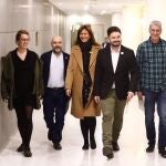 Los grupos independentistas han leído un manifiesto conjunto. Alberto R. Roldán