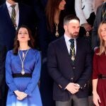 Inés Arrimadas, Santiago Abascal,Cayetana Álvarez de Toledo y Adriana Lastra, ayer en la sesión de constitución de las Cortes Generales. EFE/Rodrigo Jiménez