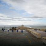 Oleaje en la zona de Puerto Sherry, en El Puerto de Santa María (Cádiz)