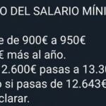 El bulo viral que afirma que la subida del salario mínimo cuesta dinero a los trabajadores
