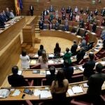 El pleno de Les Corts Valencianes se ha iniciado este miércoles con un minuto de silencio por los fallecidos durante la borrasca Gloria, y también en memoria de un trabajador de la cámara fallecido el pasado sábado en un accidente de tráfico.
