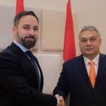 Santiago Abascal, junto a Viktor Orbán