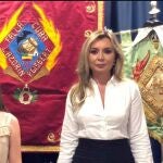 La ex fallera mayor de la Falla Cuba Literato Azorín