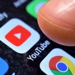Aplicación de YouTube en un iPhone de última generación