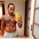 Lewis Hamilton presumió de cuerpo