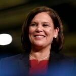 Presidenta de Sinn Féin, Mary Lou McDonald, en Dublín
