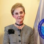 La nueva directora del CNI, Paz Esteban durante su toma posesión