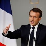 El presidente Emmanuel Macron durante la Conferencia Nacional sobre discapacidad