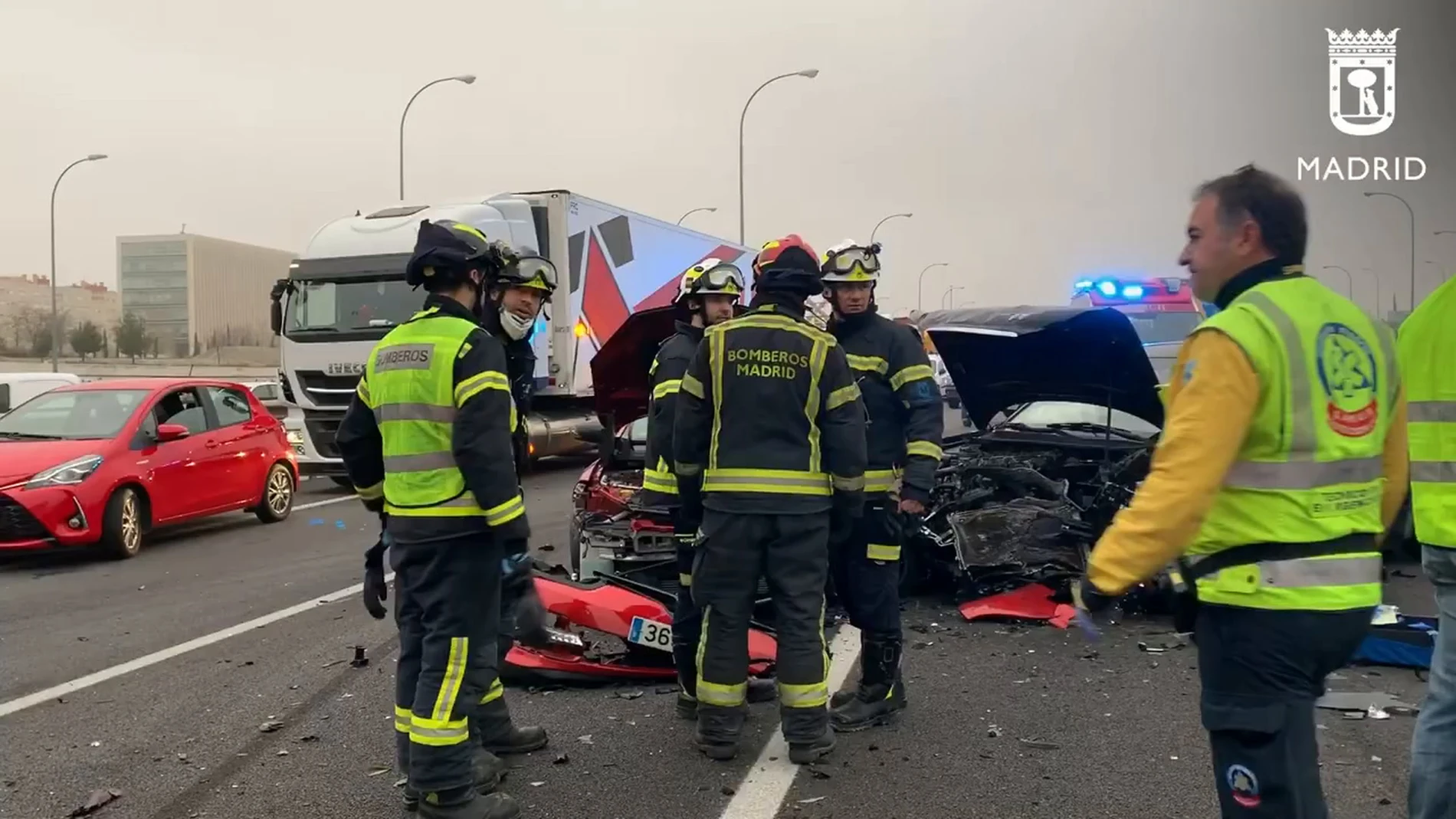 El impactante accidente que ha cortado la M-45