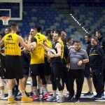El Iberostar Tenerife ya se ha entrenado en el Martín Carpena malagueño
