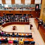 Imagen de recurso de una sesión plenaria en la Asamblea de Madrid.COMUNIDAD DE MADRID (Foto de ARCHIVO)27/11/2019