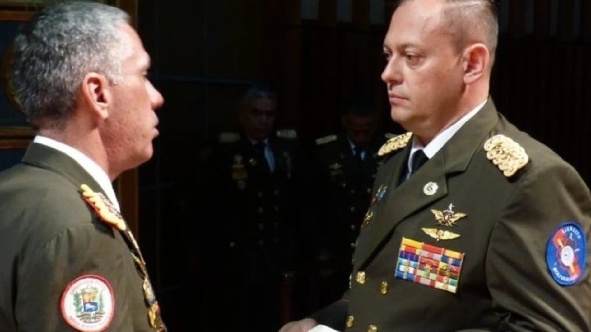 El coronel Franco Quintero, jefe de seguridad del aeropuerto de Caracas