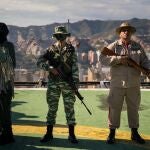 Soldados participan en los ejercicios militares en Caracas durante este fin de semana/EFE