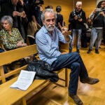 El actor Willy Toledo, durante el juicio por un delito de ofensa a los sentimientos religiosos y otro de obstrucción a la justicia