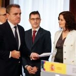 La presidenta de la Comunidad de Madrid, Isabel Díaz Ayuso, durante la toma de posesión de José Manuel Franco como nuevo delegado del Gobierno en Madrid.COMUNIDAD DE MADRID17/02/2020