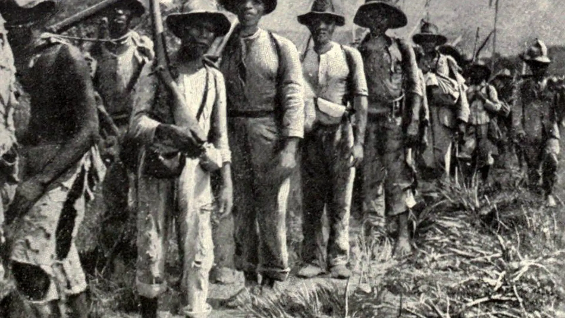 Imagen de soldados cubanos durante una de las marchas en el marco de la guerra con Cuba