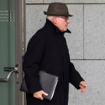 Rafael Ribó, a su salida de la Audiencia Nacional tras declarar ante el juez De la Mata el pasado febrero