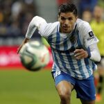 Antoñín Cortés con el Málaga.