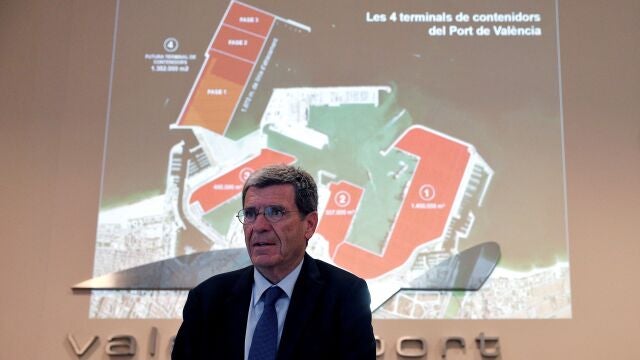 El presidente de la Autoridad Portuaria de Valencia, Aurelio Martínez