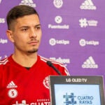 Javi Sánchez en rueda de prensa.