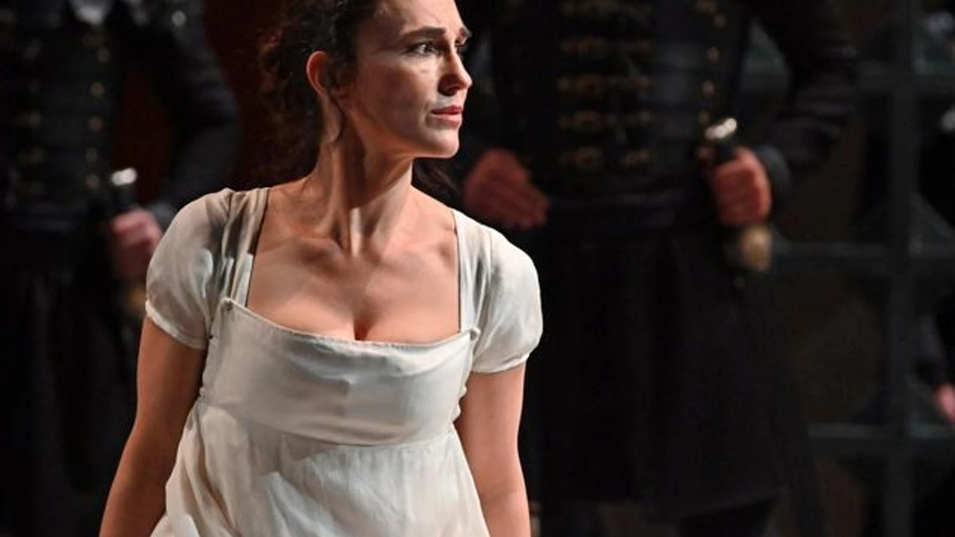 La cantante Anne-Catherine Gillet interpreta el papel de Servilia