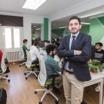 Eduardo Delgado, director ejecutivo de la empresa palentina Roams que acaba de implantarse en el Reino Unido