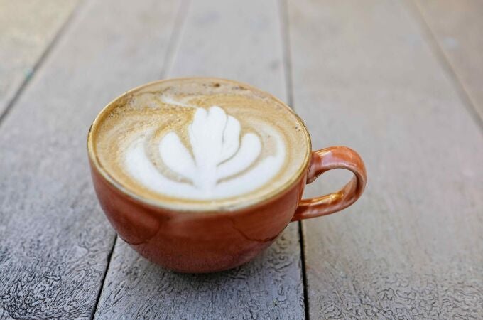 Vista de una taza de café