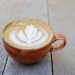 Vista de una taza de café