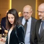 Igea, Arrimadas y Luis Fuentes, durante el acto de ayer en Valladolid
