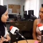Nora Baños, durante la entrevista